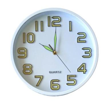 Imagem de Relógio De Parede Ø30,5x5cm - Brilha No Escuro Quartz - Imporiente