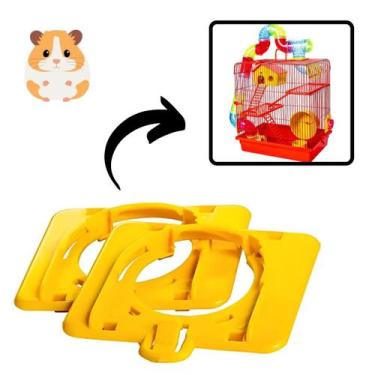 Imagem de Placa Encaixe Tubos Gaiola Hamster - Jel Plast