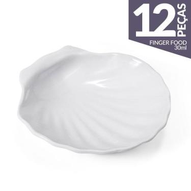 Imagem de 12 Conchas Casquinha Siri Melamina Profissional Gourmet Mix