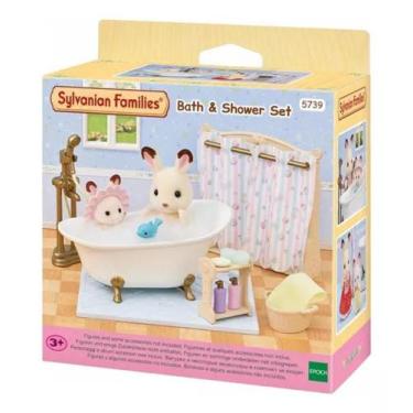 Imagem de Sylvanian Families Conjunto De Banho E Chuveiro Epoch 5739, sylvanian