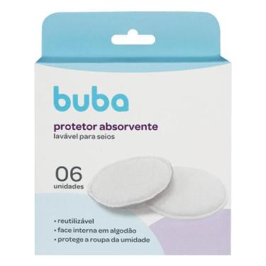 Imagem de Kit 6 Protetores Absorventes de Algodão Laváveis Para Seios Amamentaçã