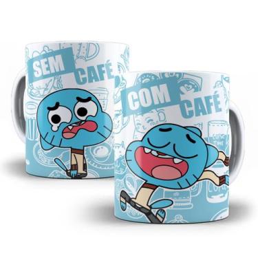 Imagem de Caneca Gumball Desenho Com Café Sem Café Personalizada - Tio da Caneca