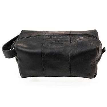 Imagem de Necessaire Burgos Com Alça Em Couro Bovino Organizador Portátil Com Fo