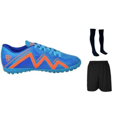 Imagem de Chuteira Society Control Speed Adulto Juvenil Sosaite Gramado Sintétic