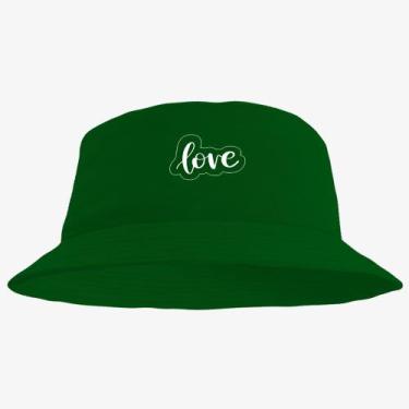 Imagem de Boné Chapéu Bucket Hat Estampado Love - MP Moda Masculina, Único, Verd