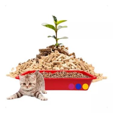 Imagem de Granulado Higiênico Madeira Pellets Gato Pet 2,5kg - TW Soluções