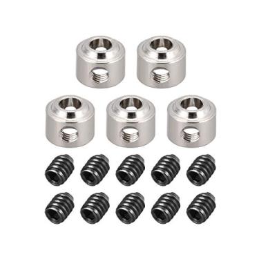 Imagem de uxcell 5 peças RC avião avião trem de pouso roda parada 3,1 mm diâmetro do furo do eixo.