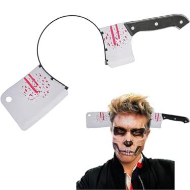 Imagem de Outyua Knife Headband Halloween Head Band Bloody Knife Hairband Horror Props Cosplay for Women Men