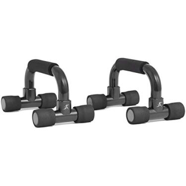Imagem de ProSource Push-Up Bars (Set of 2) - Heavy Duty Steel Handles with Cushioned Foam Grips and Slip Resistant Base, Black