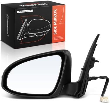 Imagem de A-Premium Espelho retrovisor elétrico do lado do motorista compatível com Toyota Corolla iM 2017-2018 e Scion iM 2016 - Dobrável elétrico aquecido com seta espelho retrovisor externo preto -