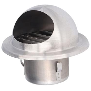 Imagem de Ventilação de Aço Inoxidável Stainl Aço Redondo Com Nariz de Touro Eactor Externo para Exaustão de Parede Externa 60, Duto de Ventilação de Hardware Doméstico