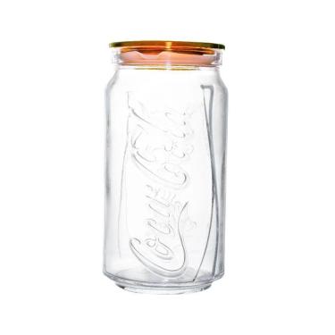 Imagem de Pote De Vidro Coca-Cola Tampa Laranja 1Litro