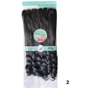 Imagem de Jumbo Trança Com Cachos Boho French Curl Cherey 520g Pacotão - bbless,
