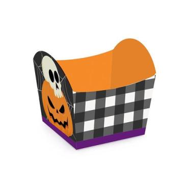 Imagem de Cestinha para Doces Halloween - Scary Night - 10 unidades - Cromus - R