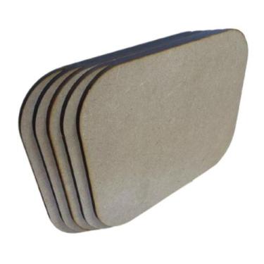 Imagem de Kit 5 Placa Mdf 6mm Sousplat Retangular 27x22cm Artesanato - Artpical