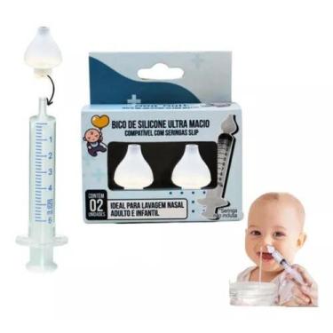 Imagem de Bico Silicone Para Seringa Modelo Slip Lavagem Nasal c/2un - Sea Salt