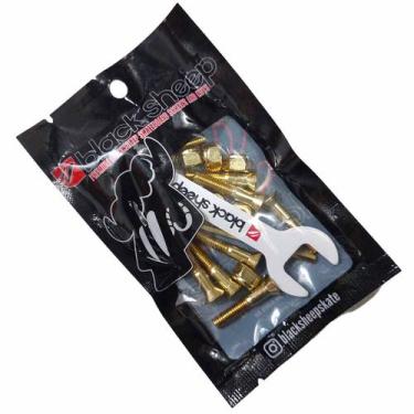 Imagem de Parafusos de Base Skate Street BLACK SHEEP 25mm, Dourado