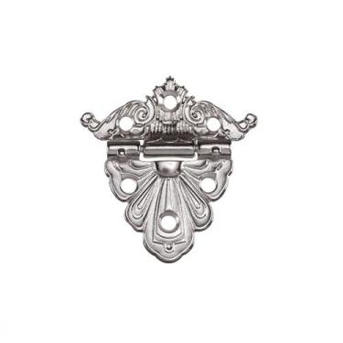 Imagem de Dobradiça Hera 4,8 CM Decoração Caixas Mdf Artesanato 4 Peças - Metall