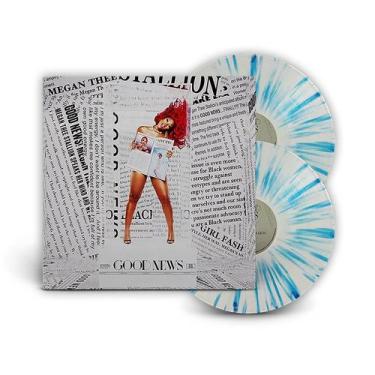 Imagem de Megan Thee Stallion - 2x LP Good News Limitado Azul Splatter Vinil - m