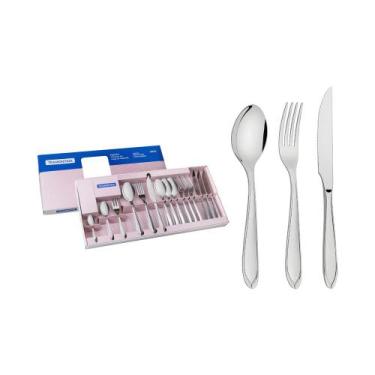 Imagem de Faqueiro Tramontina Inox Facas de Churrasco Laguna 24 Pç, Inox, 24 peç