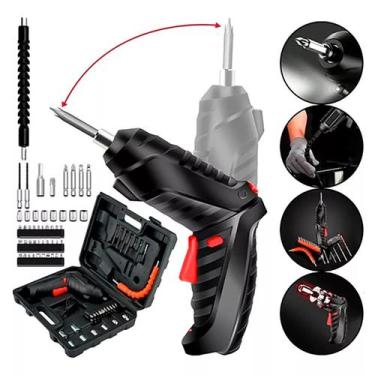 Imagem de Parafusadeira Elétrica Sem Fio Com 47 Chaves Fenda Philips 110V/220V -