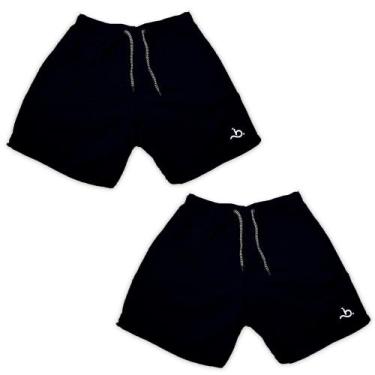 Imagem de Kit 2 Shorts Azul Marinho Masculino Homem Praia Piscina - Bueno Store,