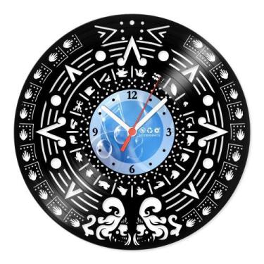 Imagem de Relógio De Parede Disco Vinil Diversos - Calendário Maia - VDI-147 - M