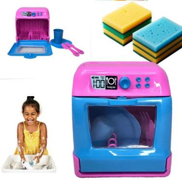 Imagem de Brinquedo Infantil Cozinha Menina Lava Louças C/ Acessórios - Zuca Toy