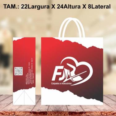 Imagem de Sacola em papel personalizada cores variadas - CASSIA PERSONALIZADOS