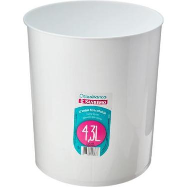 Imagem de Lixeira Redonda Basculante de Plastico 4,3L SR273/1 - SANREMO