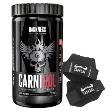 Imagem de Carnibol Isolado Hidro 900G Chocolate Luva Taurene Darkness