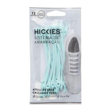 Imagem de Cadarço De Silicone Elástico Kit Com 12pçs Hickies, Verde agua