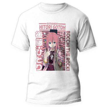 Imagem de Camiseta Bocchi the Rock Band Anime 1 - Kamisetas Otaku, Branco, G