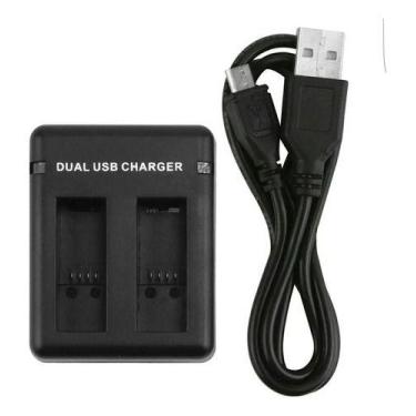 Imagem de Carregador Duplo-dual Usb P/ G0pr0 Hero 9/10/11/ Black - sem