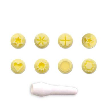 Imagem de Kit Carimbos Mini Amarelo para Artesanato e Confeitaria 1,5cm Blue Sta