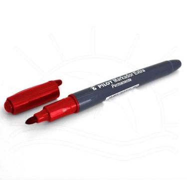 Imagem de Marcador Extra Permanente Ponta Redonda 4.0 mm - Pilot, VERMELHO