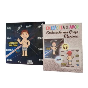 Imagem de Jogo Educativo Montando o Corpo Humano Com Quebra-cabeça Meninos - Rei