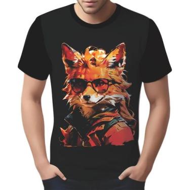 Imagem de Camisa Camiseta Tshirt Animais Óculos Raposa Moderna 2 - Enjoy Shop, G
