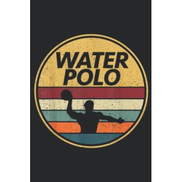 Imagem de Retro Water Polo Vintage H2 Polo Waterpolo Meme: Lined Journal Notebook To Do Schedule, Medium 6x9 Inches, 120 Pages, Printed Cover