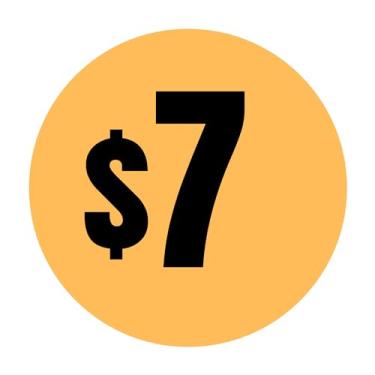 Imagem de Mobiusea Creation 480 adesivos de preço | Etiquetas de preço em dólar | 1,9 cm de diâmetro | Etiquetas de preço pré-impressas | Adesivos de venda de garagem (7 dólares | 480 peças)