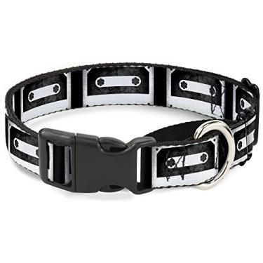 Imagem de Buckle-Down Coleira para cães de martingale com fita cassete, 2,54 cm de largura, serve para pescoços de 28-43,18 cm - Médio