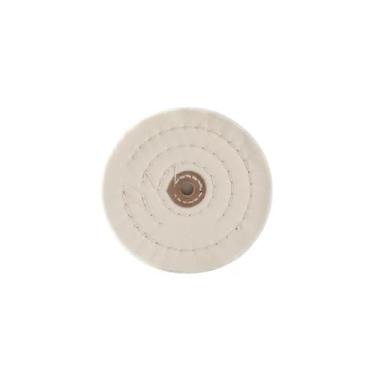 Imagem de 4/6"× 50 Roda de polimento 12mm Furo interno para madeira Metal Joias Polimento Pano Roda Moedor Ferramentas abrasivas, 100MM branco