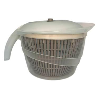 Imagem de Secador de Salada Verdura Plástico Grande 4 Litros (Bege)