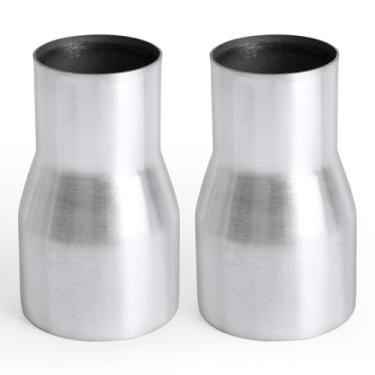 Imagem de Tongze Adaptador de tubo de escape de 2 polegadas OD para 7.6 cm, redutor concêntrico de duto de escape de aço inoxidável de 140 mm de comprimento para carro, sistema de exaustão modificado