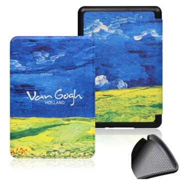 Imagem de GUKSRASO Capa para 7" Kindle Paperwhite 12th Generation 2024 & Kindle Colorsoft Signature Edition 2024, PU e TPU Soft Tampa Traseira Tampa de Casca Protetora com Despertar/sono Automático