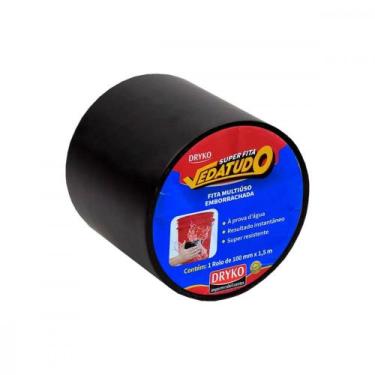 Imagem de Fita Vedatudo Dryko Preta 10X 1,5Mt, Preto