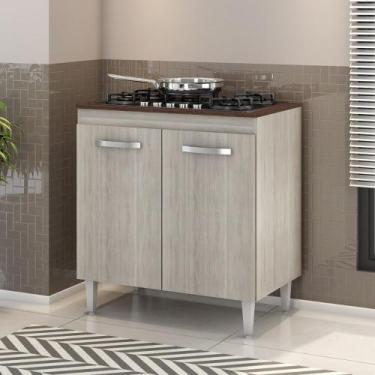 Imagem de Balcão para cooktop 4 e 5 bocas 2 portas Montana Elmo/Elmo HR Móveis