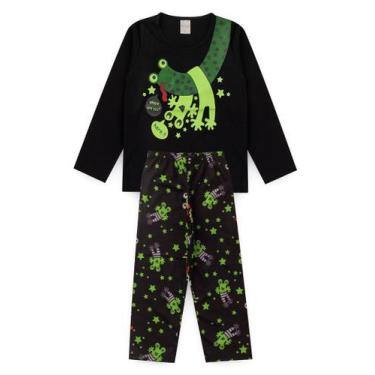 Imagem de Pijama Infantil Menino Longo Sapinho Brilha No Escuro - Molekada, 8