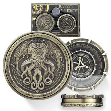 Imagem de Unique Dice Roulette Dice Metal Dice Set Mechanical Dice Spinner DND Roller D&D Dice Dice Spinner Dice D20 D6, D8, D10, D12 for Dungeons and Dragons Wheel Roller collectable TRPG