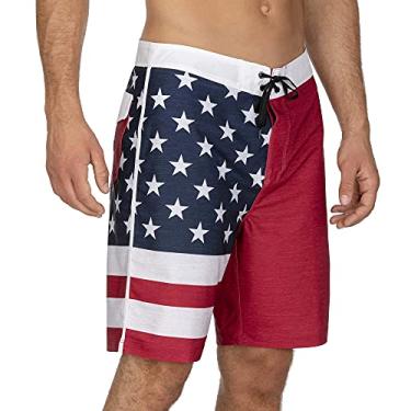 Imagem de Hurley Bermuda masculina Phantom Patriot 2.0 50,8 cm, vermelho academia, 29